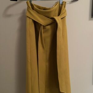 Ann Taylor Mustard Pencil Skirt
